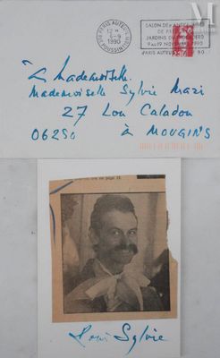 MATHIEU Georges (1921-2012) Lettre manuscrite, 1990