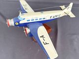 a toy airplane that is sitting on a table