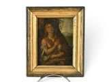 une image d'un tableau représentant une femme tenant un enfant dans ses bras