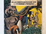 la couverture d'une bande dessinée représentant un homme dans la jungle