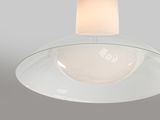 an image of a ceiling light with a glass shade on it