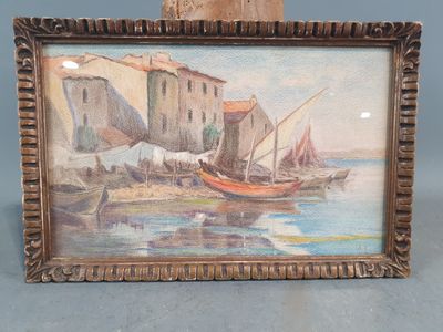une photo d'une photo d'un bateau dans l'eau
