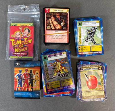 beaucoup de cartes pokemon sur la table