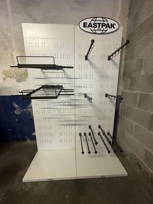a display with a bunch of tools on it