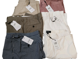 trois paires de pantalons de costume pour homme, encore étiquetés