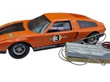 a toy car that is connected to a computer mouse