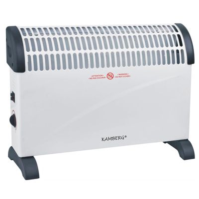 un radiateur électrique blanc sur fond blanc