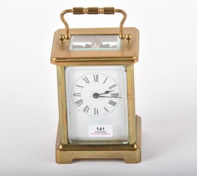 Pendulette d'officier en laiton et verre, fin du XIXe-début … - Photo 1