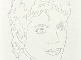 l'image d'un dessin du visage d'une femme sur un morceau de papier