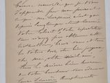 une lettre manuscrite du président des états-unis