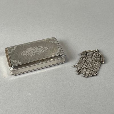 Boîte à cigarettes en argent 925°°° et 800°°° (minerve et sa…