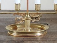 LAMPE BOUILLOTTE à quatre lumières en bronze et abat-jour en… (photo 4)