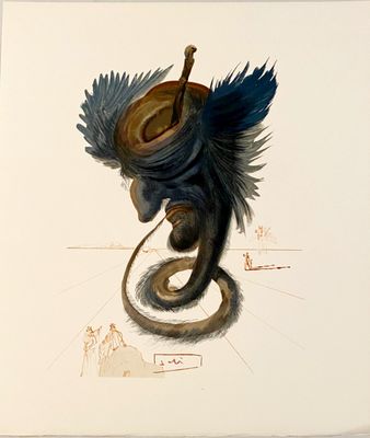un dessin représentant un oiseau avec un chapeau sur la tête