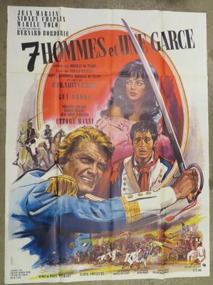 a movie poster for the film 7 hommes d ' avrage