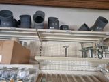 a shelf that has many different types of items on it