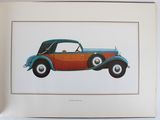an image of a picture of an old car in a frame
