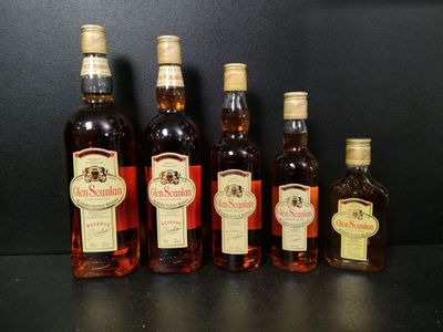 Lot de 5 bouteilles de whisky GLEN SCANLAN de format différe… - Photo 1