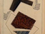 un vieux livre sur lequel est dessiné un motif géométrique