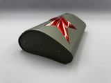 a gray case with a red star on it