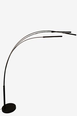 a close up of a lamp on a stand with a white background