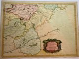 une vieille carte de l'Angleterre, encadrée