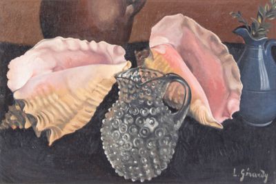 Louise GERARDY (1887 - 1959) Nature morte aux coquillages et…