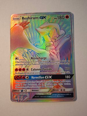 "Collection-PokÉMon-Carte : Reshiram GX Rainbow
