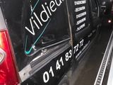 a van that is parked in a parking garage