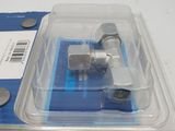 a plastic box with a couple of screws inside of it