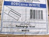 a close up of a cardboard box with a barcode on it