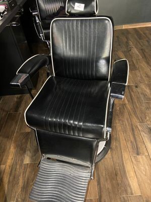 an image of a barber chair in a barber shop