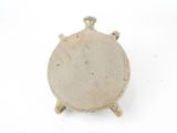 a white plate with a turtle on it on a white surface