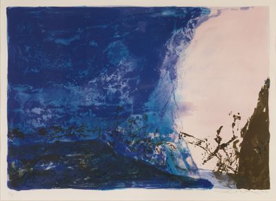 une image représentant une peinture d'une vague déferlant sur l'océan