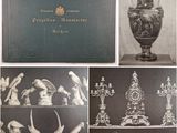several pictures of antique vases and other items displayed on a table