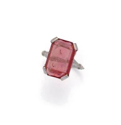 a tourmaline and diamond ring, by van cleef