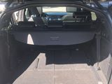 the back of a car with the trunk open and a dog in the back seat