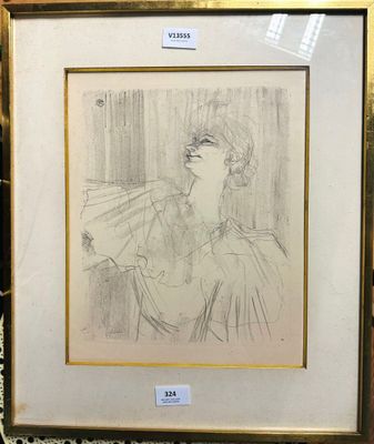 un dessin représentant une femme assise sur un banc devant une fenêtre