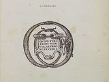 the front cover of a book with a drawing of a coat of arms