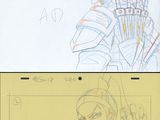des croquis d'un personnage du jeu vidéo Overwatch, et un dessin d'un personnage du jeu vidéo Overwatch