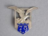 a close up of a badge with an eagle on it