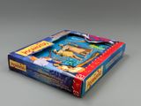 a blue box with a picture of a boat in it
