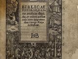 un vieux livre comportant un dessin en noir et blanc représentant une scène biblique