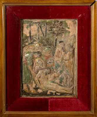 ECOLE ITALIENNE CIRCA 1700 La mise au tombeau - Photo 1