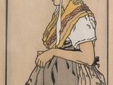 painting of a woman wearing a turban and a head scarf