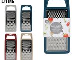 a close up of four different types of graters on a white background