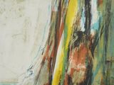 an image of a painting of a tree with a sky in the background