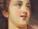 portrait of a young woman in a pink dress