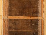 an image of a painting of a square frame with a brown background