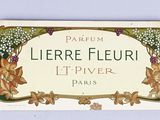 a label for a perfume with a picture of a woman