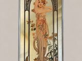 an image of a picture of a woman with flowers in her hair